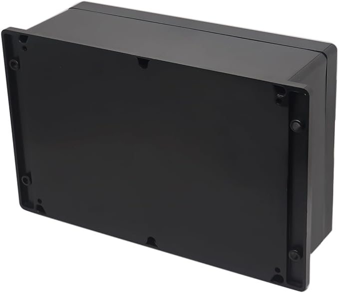 Project Box ABS Plastic Black Electrical Boxes IP65 Waterproof DIY Electronic Junction Box Power Enclosure with Fixed Ear 10.4x7.2x3.7 inch (263x182x95 mm) - Image 5