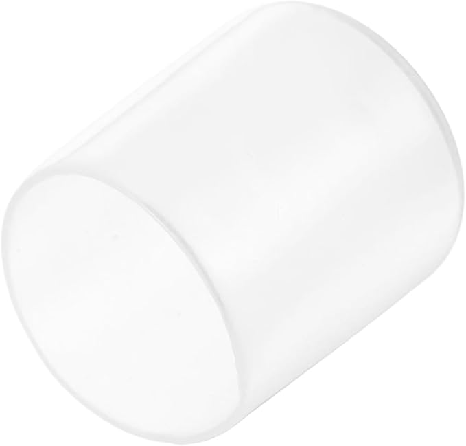 uxcell 20pcs Rubber End Caps Protective Caps 26mm(1 Inch) ID Vinyl PVC Round Tube Bolt Cap Cover Screw Thread Protectors, Clear by uxcell