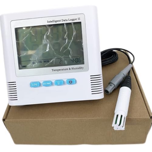 Digital Temperature Humidity Data Logger Portable Thermo Hygrometer Recorder with Temperature Range -40-+85℃ Temperature Accuracy ±0.3℃ Humidity Accuracy ±3% RH External 3 Meters Cable - Image 6