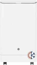 GE 9,950 BTU SACC Portable Air Conditioner for Medium Rooms up to 350 sq ft., Digital Controls, Remote Control, Perfect for Bedroom or Living Room, Easy Install Kit Included, White by GEAppliances