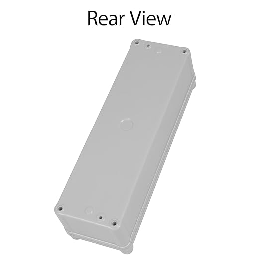 Junction Box，9.8"x 3.1"x 2.8" Outdoor Electrical Box with Mounting Plate, IP67 Dustproof Waterproof ABS Plastic Project Box, DIY Electrical Enclosure Gray (250x 80x 70 mm) - Image 6
