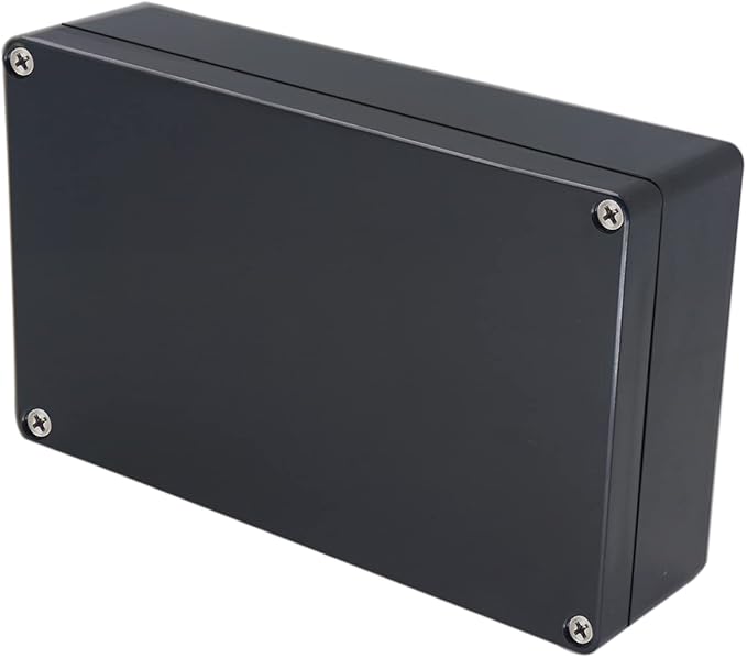 Project Box IP65 Waterproof Junction Box ABS Plastic Black Electrical Boxes DIY Electronic Project Case Power Enclosure 7.87x4.72x2.2 inch (200x120x56 mm) by Otdorpatio