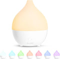 SALKING Essential Oil Diffuser, 100ml Small Aromatherapy Diffuser for Essential Oils, Auto Shut-Off Ultrasonic Diffusers, Cool Mist Humidifier with Warm White Lights, for Office Home (White) by SALKING