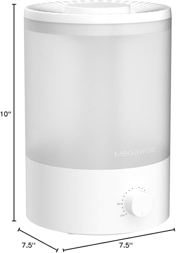 MEGAWISE 3.5L Ultrasonic Cool Mist Humidifier – Top-Fill, Essential Oil Diffuser, Quiet Operation, Night Light, Auto Shut-Off for Home & Office (1) - Image 3