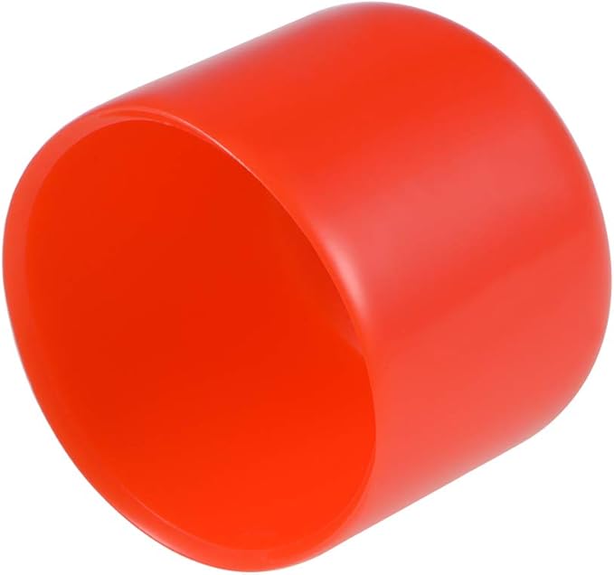 uxcell 20pcs Rubber End Caps 15mm ID Vinyl Round Tube Bolt Cap Cover Thread Protectors Red by uxcell