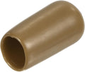 uxcell 20pcs Rubber End Caps 8mm(5/16") ID Vinyl PVC Round Tube Bolt Cap Cover Screw Thread Protectors Light Brown by uxcell