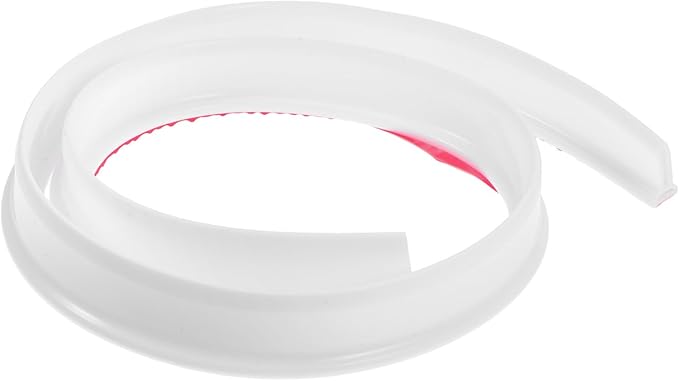 Silicone Water Retaining Strip 1M White 30Mm High Bathroom Water Blocking Strip Flexible Self-Adhesive Toilet and Shower Room Barrier for Wet and Dry Separation by pamingono