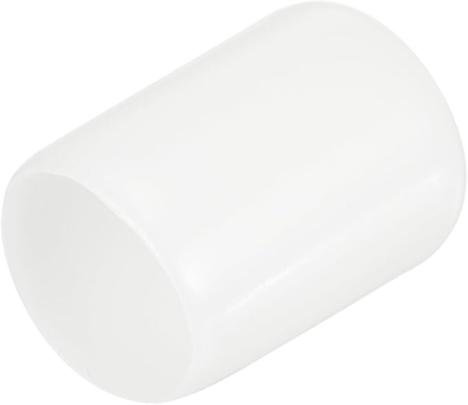 uxcell 20pcs Rubber End Caps 14.5mm ID Vinyl Round Tube Bolt Cap Cover Thread Protectors White by uxcell