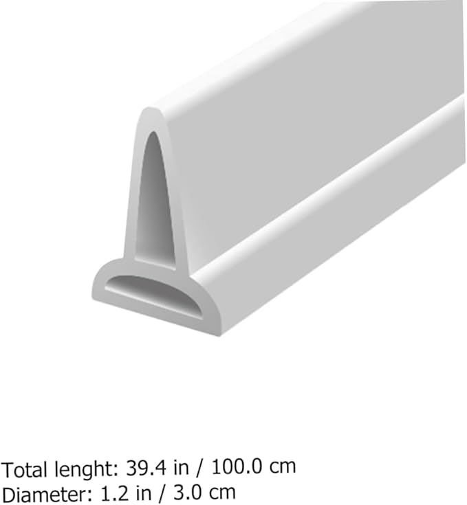 Self-Adhesive Water Retaining Strip Silicone Bathroom Shower Room Strip White for Dry Wet Separation - Image 2