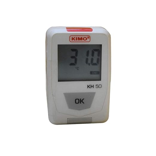 Temperature and Humidity Datalogger/Reusable datalogger/Temp Logger (Range: -20 to +70°C) for Food Industry, Pharma Industry, Process and Storage of Sensible Goods | Model: Kimo KH50 by InstrukartHoldings