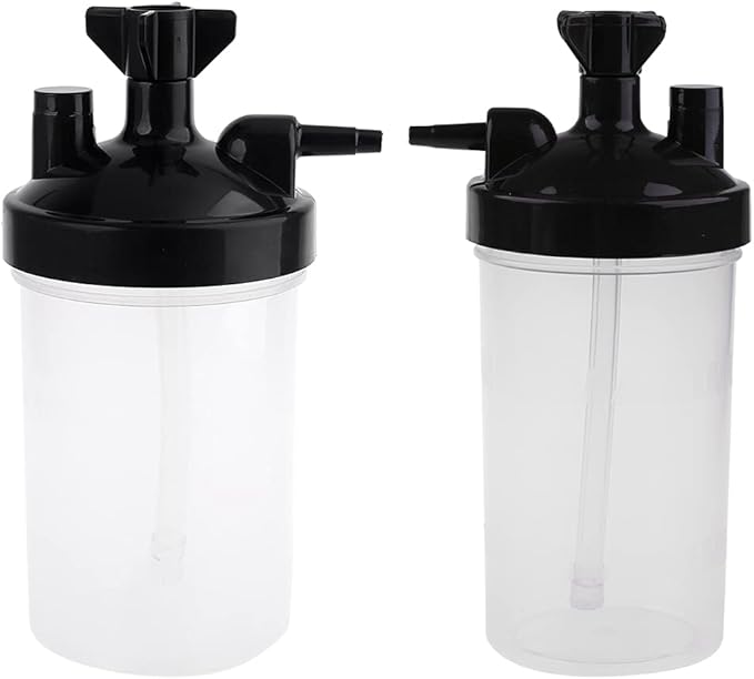 Humidifying Cup Humidifier Water Bottle for Oxygen Regulator High Flows Oxygen Bubbler Bottle for Oxygen Concentrators, As Pic Shows - Image 3