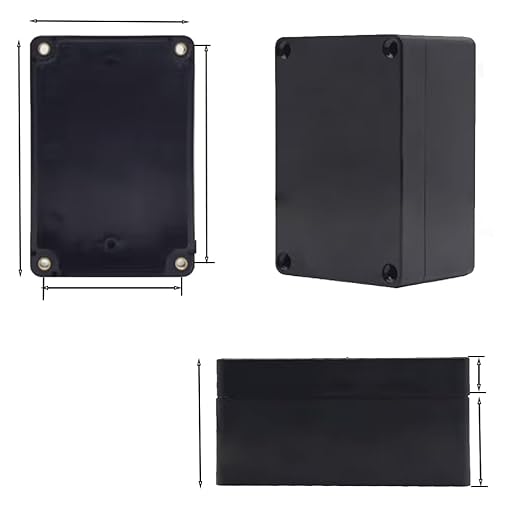 Project Box for Electronics -Electrical Enclosure, Junction Box ABS Plastic Dustproof Waterproof IP65, with 4 PCS M16 Cable Glands Black (7.87 x4.72 x2.95 inch (200x120x75 mm)) - Image 3