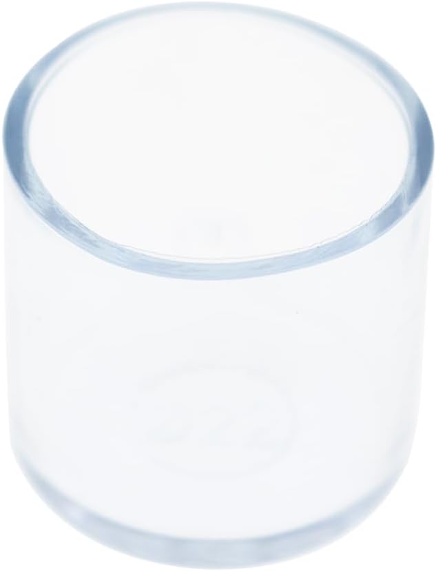 Round Chair Leg Caps,PVC Furniture Feet Covers,TTZEZE Transparent Round Floor Protectors,Clear Table Feet Covers Preventing Plastic Chair Leg Covers Scratches and Noise 25mm/0.98'', 12 - Image 4