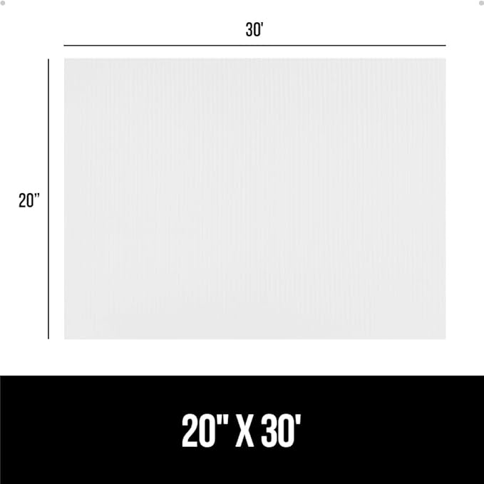 GORILLA GRIP DuraGuard Shelf Liner, 20x30 Non-Adhesive Cabinet Liners for Kitchen Drawers, Shelves, Refrigerator, Pantry Storage, Bathroom Closet, Durable Waterproof BPA Free Ribbed Plastic, White - Image 8