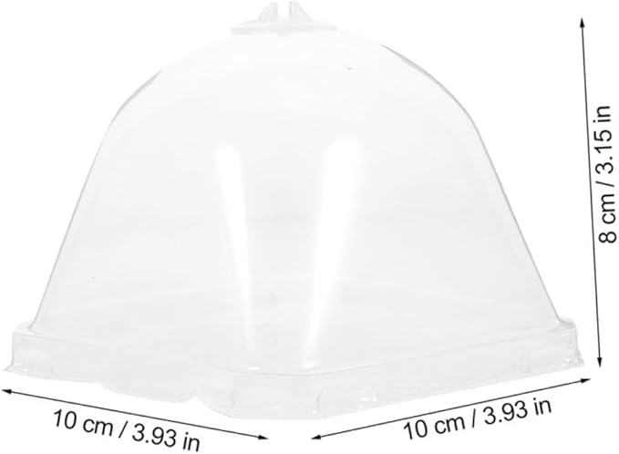 12pcs Reusable Garden Dome Covers Transparent Square Cloche for Succulents Efficient Humidity Preservation for Flower Pot Protection and Optimal Growing Environment - Image 2