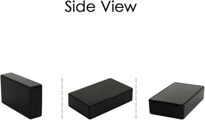 LeMotech 5Pcs ABS Plastic Electrical Project Case Power Junction Box, Project Box Black 3.9 x 2.4 x 1.0 inch (100 x 60 x 25 mm) - Image 6