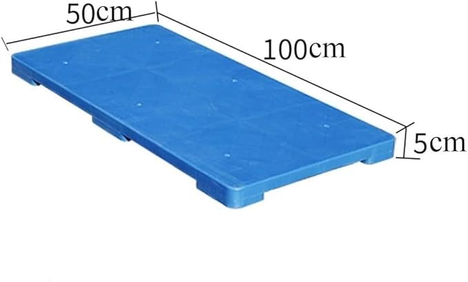 LNNW Plastic Pallet, Warehouse Moisture Barrier, Sturdy Supermarket Shelves, Outdoor Storage Floor Pallets for Garage Supermarket Basement(100x50x5cm) - Image 2