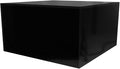 Acrylic Display Box Versatile 5 Sided Pedestal No Lid 7.25" x 7.25" x 4" Inch Black Merchandise Storage Bin Retail Product Riser One Open Side by Marketing Holders by MarketingHolders