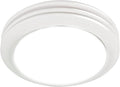 Akicon Ultra Quiet Bathroom Exhaust Fan with LED Light 80CFM 2.0 Sones Round Bathroom Ventilation Fan with Frosted Glass Cover Satin White Finish (Satin White) by Akicon