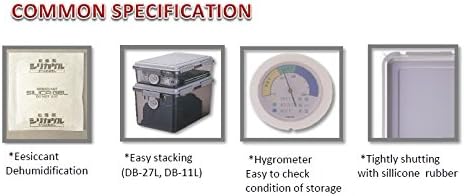 Nakabayashi 97025 Capacati Dry Box, Moisture-proof Box, 6.5 gal (27 L) Gray - Image 4