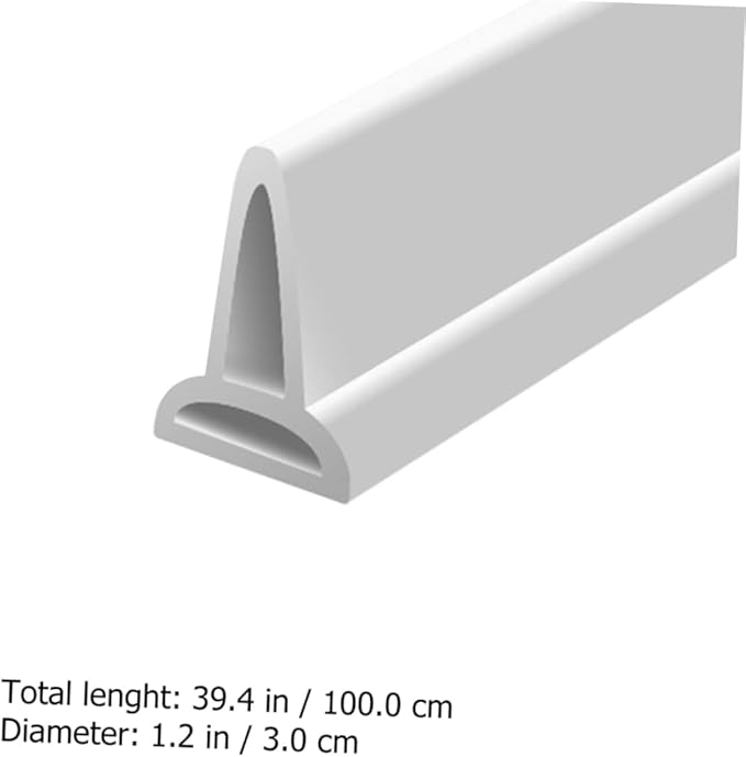 1m Bendable Water Retaining Strip for Shower and Bathroom Self-Adhesive Baffle Flexible Silicone Water Barrier for Dry and Wet Separation Easy to Clean - Image 2