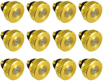 Micro-Mist Nozzle- Garden & Patio Misting System, Cooling Brass Nozzles with 0.012 Inch Size & 10/24 Inch Thread (Pack of 12) by cooloff