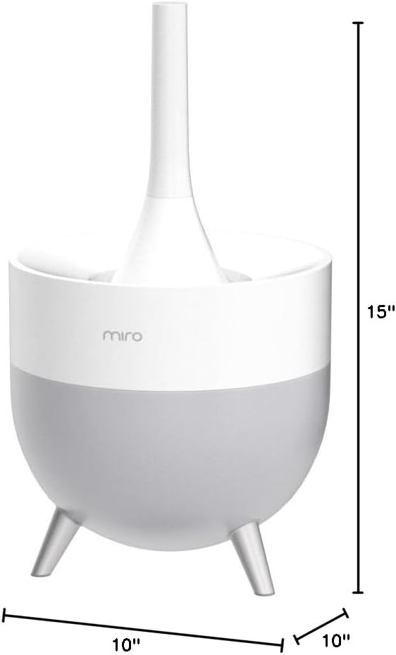 Miro NR07S Humidifier - Completely Washable Modular Humidifier, Easy to Clean, Easy to Use, Large Room - Cool Mist, Sanitary, Top-Fill Ultrasonic Humidifier with Whisper Quiet and Powerful Output - Image 7