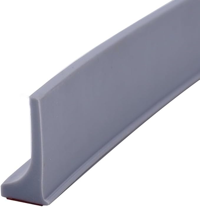 Shower Water Retention Strip - Silicone Multi-Color Water Containment - Fits Various Shower Areas for Bathroom Use(Gray 50cm) by Unknown