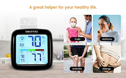 SMARTRO SC42 Professional Digital Hygrometer Indoor Thermometer Room Humidity Gauge Pro Accuracy Calibration - Image 9