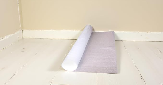 PolyFoam Multipurpose Foam Underlayment – 100 sq ft Roll for Laminate & Wood Flooring, Moisture-Resistant, Shock-Absorbing, Lightweight, Easy to Install, Made in USA - Image 2
