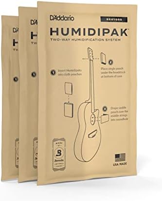D'Addario Guitar Humidifier Packs - Two-Way Humidification System Conditioning Packets - For Restoring to Proper Guitar Humidification Level - 3 Restore Conditioning Packets - Image 2