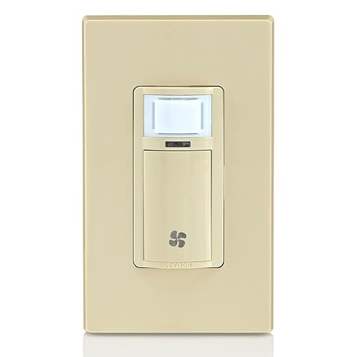 Leviton Humidity Sensor Switch for Bathroom Exhaust Fan, Automate Ventilation, Air Circulation, Moisture Control, ¼ HP, Single Pole, DHS05-1LI, Ivory - Image 12