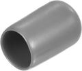 uxcell 20pcs Rubber End Caps Protective Caps 13mm ID Vinyl PVC Round Tube Bolt Cap Cover Screw Thread Protectors, Light Grey by uxcell