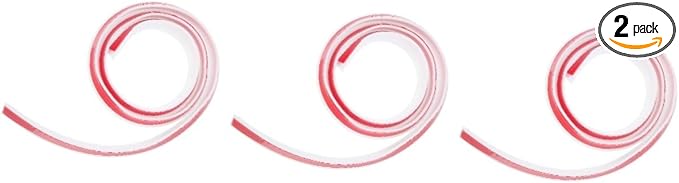 Angoily 2pcs Silicone Countertop Water Retaining Strip Self-adhesive Bathroom and Kitchen Splash Guard Sealing for Water Barrier by Angoily