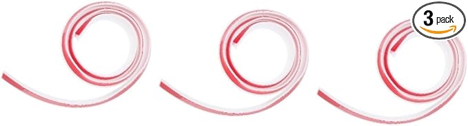 Angoily 3pcs Self-adhesive Silicone Water Retaining Strip for Countertops Bathroom and Kitchen Baffle Easy to Install Barrier for Showers and Sinks by Angoily