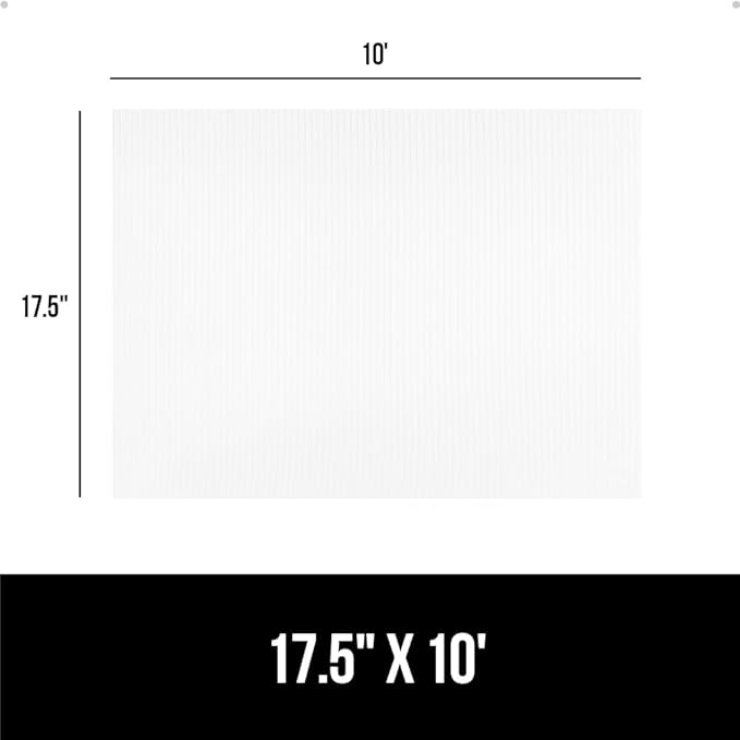 GORILLA GRIP DuraGuard Shelf Liner, Non-Adhesive Cabinet Liners for Kitchen Drawers, Shelves, Refrigerator, Pantry Storage, Bathroom Closet, Durable Waterproof BPA Free Ribbed Plastic, 17.5x10 Clear - Image 8