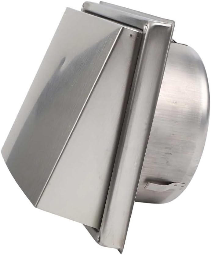Stainless Steel Vent Outlet Wall Air Vent Cover for Bathroom Kitchen Ceiling Exhaust Grille 125mm 150mm Adjustable Air Vent Grille Silver Metal Duct Cover(150MM) - Image 8