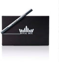 Generic Original Royal Box Black 8 Compartment Snuff Storage Box with Built in 3"" Metal Alloy Straw by Unknown