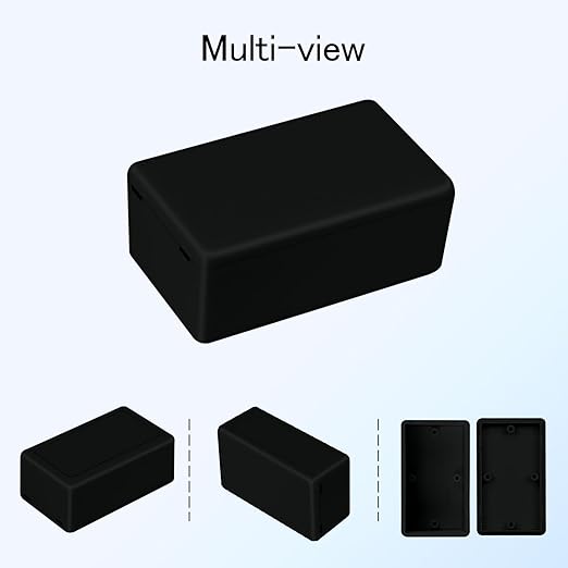 Project Box 8 Pieces Electrical Box Small Junction Box ABS Plastic Enclosure Power Electronic Case Black 2.4" x 1.4" x 1"(61 x 36 x 25mm) - Image 6