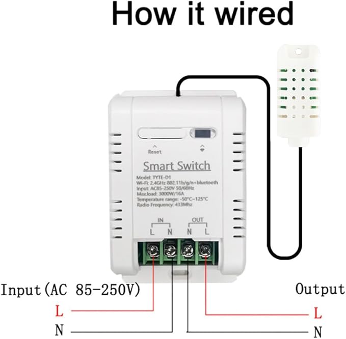 WiFi Temp-Humidity Controller Sensor Module Wireless Remote Control with Energy Consumption Monitoring, for Greenhouse, Homebrew, Climbing Pet Breeding, Incubator, Alexa Voice - Image 8