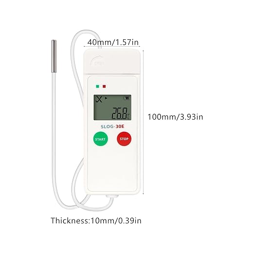 Professional Hygrometer Thermometers Logger with Double Screen Interfaces Double Display Probes Hygrometer for Lab Temperature Humidity Data Logger with External Probes - Image 9