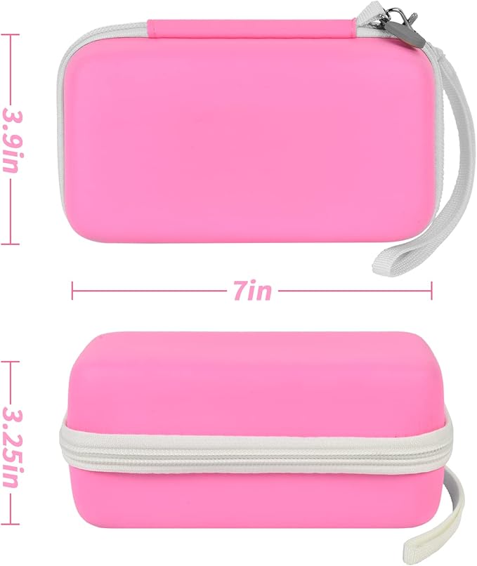 ANKHOH Organizer Case for 3Doodler Start+ Essentials 3D Pen for Kids, EVA Shell/Wrist Strap, Drop-Proof Water-Resistant, Stores for 3Doodler Pen Filament USB for Travel/Home/School (Box Only) Pink - Image 5