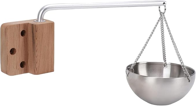 Stainless Steel Sauna Aromatherapy Bowl, Swing Arm Design Essential Oil Diffuser with Humidifier Function, Stainless Steel Construction for Sauna & Spa Rooms - Image 5