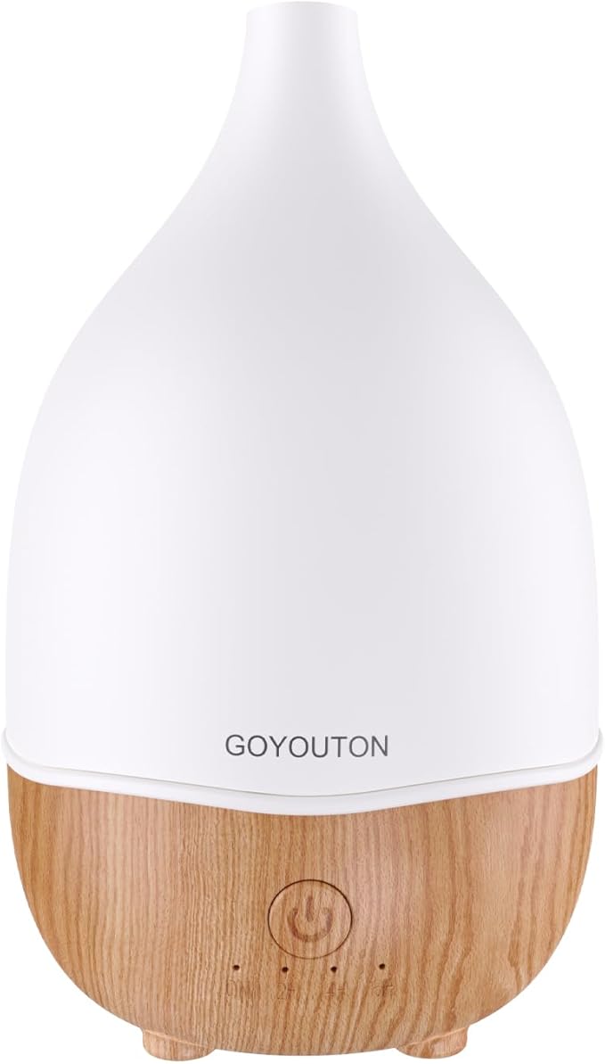 Essential Oil Diffuser, 200ml Small Aromatherapy Diffuser with 7 Color LED Lights Quiet Waterless Auto Shuts-off，Air Humidifier Aroma Diffuser，Ultrasonic Diffusers for Essential Oils for Office Home - Image 8