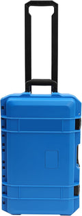 22" Weatherproof Hard Case Rolling Waterproof Case Dry Box with Foam Protective Cases Shockproof Hard Travel Cases For Cameras Lenses Electronic Equipment (Blue) by Titunjian