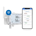 UbiBot GS1-A1RS - Smart WiFi Temperature & Humidity Sensor - Versatile External Probes, Scheduled Reports，Custom Alerts, Free App, No Subscription - Alexa & IFTTT Compatible (2.4GHz, Hub-Free) by UbiBot