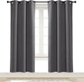 NICETOWN Blackout Curtain Blind for Bedroom Thermal Insulated Grommet Blackout Room Darkening Drape/Drapery (Single Panel, W42 x L72 inches, Grey/Gray) by NICETOWN
