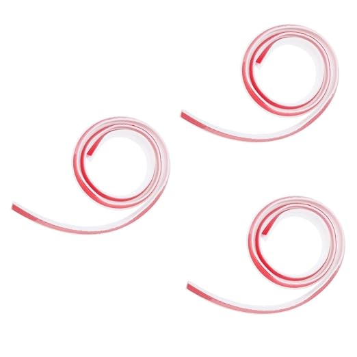 3pcs Water Retaining Strip Self-Adhesive Bathroom Kitchen Barrier Seal for Countertops Shower Areas Easy Installation Material by TOBBOMEY
