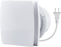 Bathroom Exhaust Fan 141 CFM 6 Inch Home Ventilation Ceiling Window and Wall Mount Vent Fan with Anti-backflow Check Valve for Kitchen Bathroom Garage(110v/18W/White) by AllventVentilationProducts