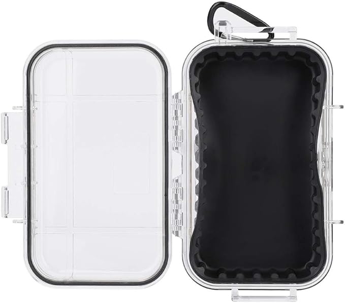 Small Waterproof Storage Case, Outdoor Survival Waterproof Dry Box Protective Case Shockproof Airtight Carry Box Container Floating Hard Shell for EDC Tools Phone Keys Watches Travel Fishing - Image 11